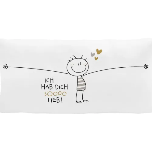 Sheepworld AG Dekoration & Einrichtung*Plüschkissen "Hab dich sooo lieb"