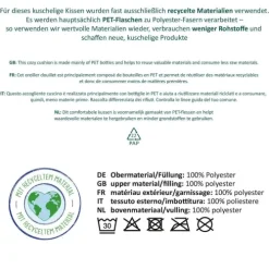 Plüschkissen mit Motiv 