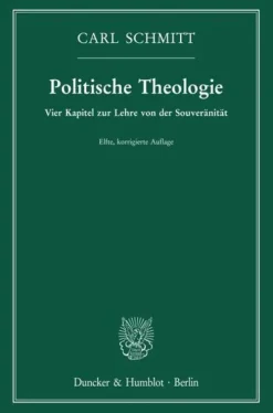 Duncker & Humblot GmbH Politik & Arbeit*Politische Theologie.