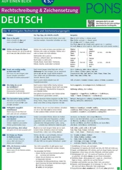 PONS Rechtschreibung & Zeichensetzung auf einen Blick Deutsch*Pons Langenscheidt GmbH New