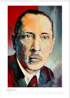 PopArt Bilder berühmter Komponisten (Wandkalender 2026 DIN A3 hoch), Monatskalender*Calvendo Discount