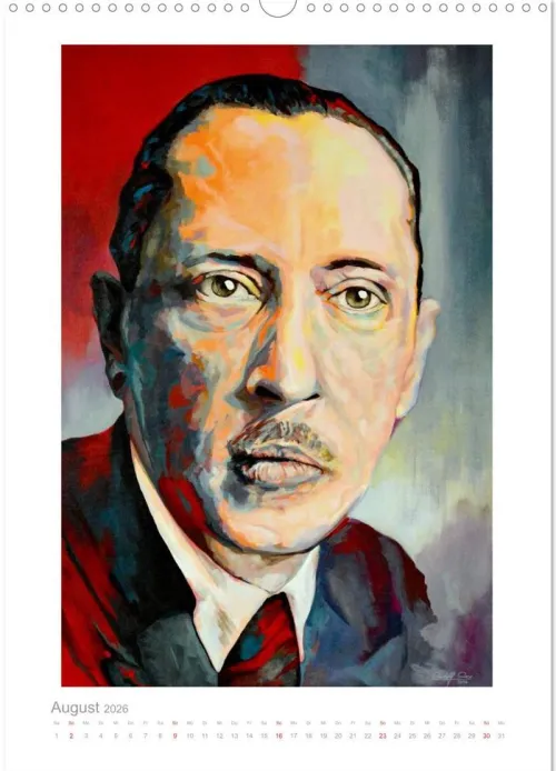 PopArt Bilder berühmter Komponisten (Wandkalender 2026 DIN A3 hoch), Monatskalender*Calvendo Discount