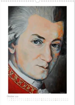 PopArt Bilder berühmter Komponisten (Wandkalender 2026 DIN A3 hoch), Monatskalender*Calvendo Discount