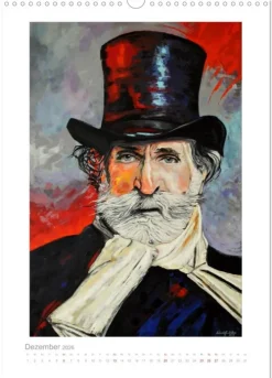 PopArt Bilder berühmter Komponisten (Wandkalender 2026 DIN A3 hoch), Monatskalender*Calvendo Discount