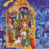 Richard Sellmer Verlag Postkartenkalender-Postkarten-Adventskalender "Krippe in Bethlehem"