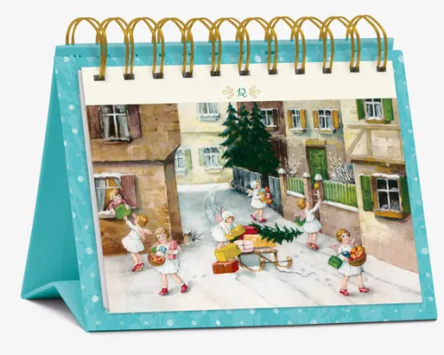 Korsch Verlag GmbH Postkartenkalender*Postkarten-Adventskalender "24 nostalgische Grüße"