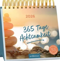 arsEdition Postkartenkalender*Postkartenkalender 365 Tage Achtsamkeit 2026
