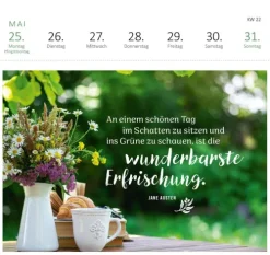 ars edition Postkartenkalender*Postkartenkalender Gartenglück 2026