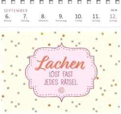 Ars Edition GmbH Geburtstagskalender-Postkartenkalender Glücksmantras 2027