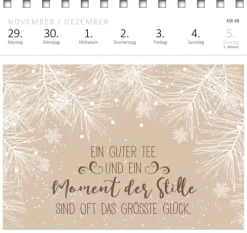 Ars Edition GmbH Geburtstagskalender-Postkartenkalender Glücksmantras 2027