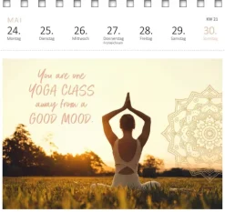 Ars Edition GmbH Geburtstagskalender*Postkartenkalender Yogaglück für jeden Tag 2027