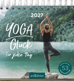 Ars Edition GmbH Geburtstagskalender*Postkartenkalender Yogaglück für jeden Tag 2027