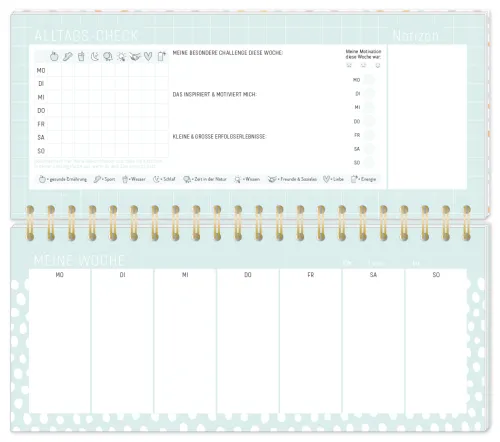 Premium-Wochenplaner "Bleib inspiriert & motiviert"*Grafik Werkstatt Discount