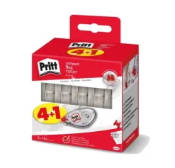 Henkel Klebstoff & Klebebänder*Pritt Kleben Pritt Korrektur Einweg Roller Compact, 4,2 mm, 5er Set