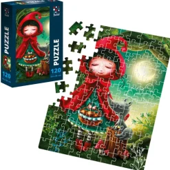 Roter Käfer Puzzles & Puzzlezubehör-Puzzle De.tail Ein Mädchen und der Wolf DT100-11