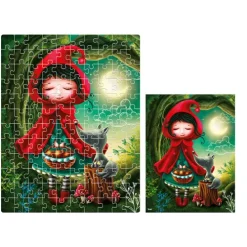 Roter Käfer Puzzles & Puzzlezubehör-Puzzle De.tail Ein Mädchen und der Wolf DT100-11