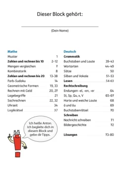 Hauschka Verlag GmbH Quali Trainer·Grundschule|Grundschule·Mathematik-Quer durch die 1. Klasse, Mathe und Deutsch - Übungsblock