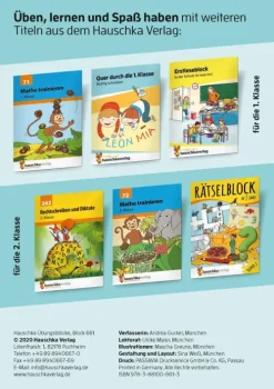 Hauschka Verlag GmbH Quali Trainer·Grundschule|Grundschule·Mathematik-Quer durch die 1. Klasse, Mathe und Deutsch - Übungsblock