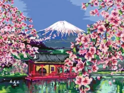 Ravensburger Basteln & Kreatives-- Malen nach Zahlen - Japanische Kirschblüte