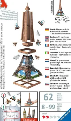 Ravensburger 3D Puzzle - Mini Eiffelturm - 54 Teile - ab 8 Jahren*Ravensburger Spieleverlag Online