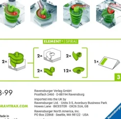 Ravensburger Spieleverlag Modelle & Konstruktion*Ravensburger GraviTrax Element Spirale - Zubehör für das Kugelbahnsystem. Kombinierbar mit allen GraviTrax Produktlinien, Starter-Sets, Extensions und Elements, Konstruktionsspielzeug ab 8 Jahren
