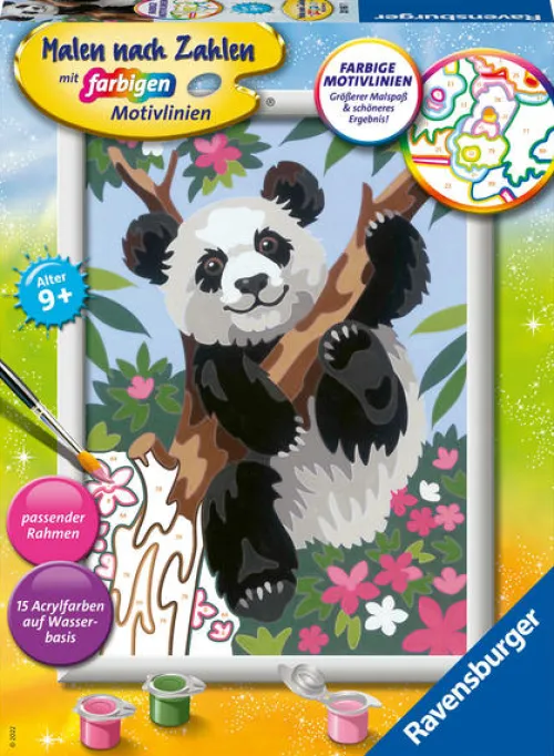 Ravensburger Malen nach Zahlen 20161 - Süßer Pandabär - Kinder ab 9 Jahren*Ravensburger Spieleverlag Discount