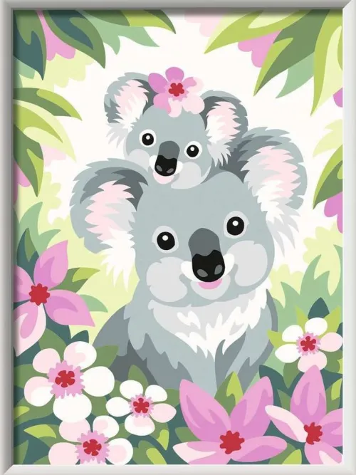 Ravensburger Spieleverlag Basteln & Kreatives*Ravensburger Malen nach Zahlen 28984 - Süße Koalas - Kinder ab 9 Jahren