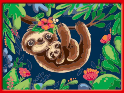 Ravensburger Malen nach Zahlen 28698 - Niedliche Faultiere - Kinder ab 9 Jahren*Ravensburger Spieleverlag Best