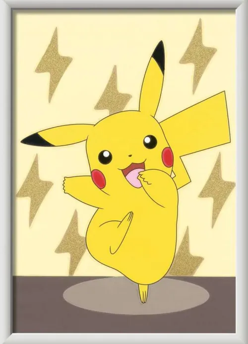 Ravensburger Spieleverlag Basteln & Kreatives*Ravensburger Malen nach Zahlen 20084 - Pikachu - Pokémon Motiv für Kinder ab 7 Jahren