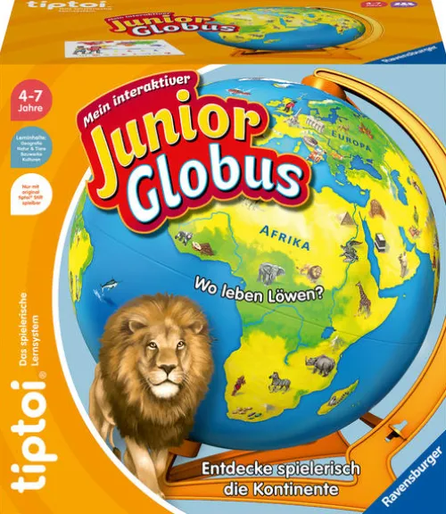 Ravensburger tiptoi 00115 - Mein interaktiver Junior Globus - Kinderspielzeug ab 4 Jahren*Ravensburger Spieleverlag Clearance