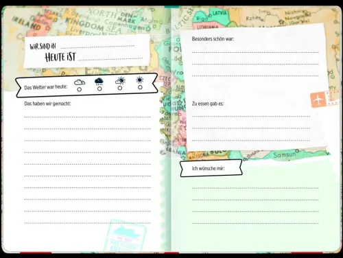 Groh Verlag Nach Zielgruppen-Reisetagebuch (Landkarte)