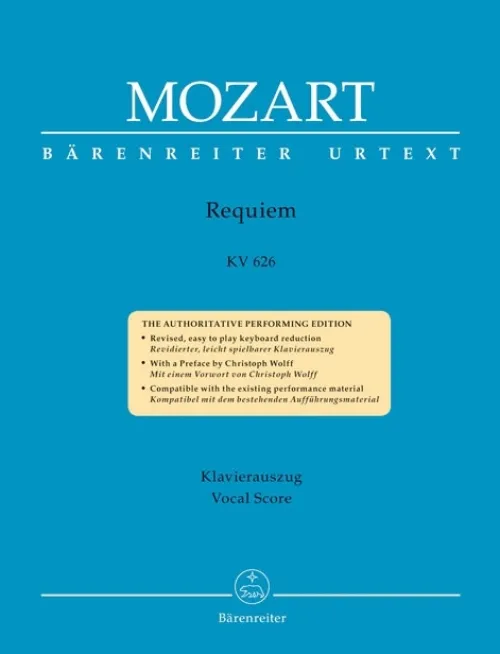 Bärenreiter Lateinische Bücher-Requiem d-Moll KV 626, Klavierauszug