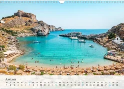 Calvendo Wandkalender*Rhodos - Die Highlights der Insel (Wandkalender 2026 DIN A3 quer), Monatskalender