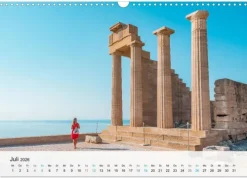 Calvendo Wandkalender*Rhodos - Die Highlights der Insel (Wandkalender 2026 DIN A3 quer), Monatskalender