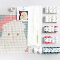 Rico Design GmbH & Co.KG Dekoration & Einrichtung*Rico Hooki Hooki, Knüpfset, Kissen Santa