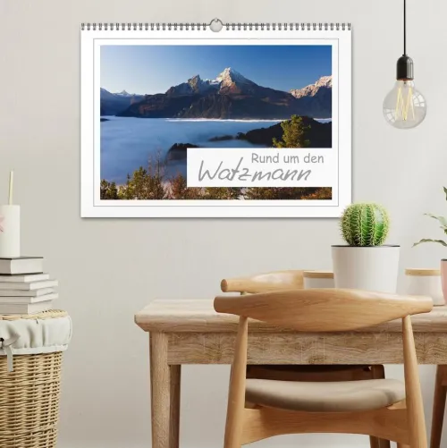 Calvendo Wandkalender-Rund um den Watzmann (Wandkalender 2026 DIN A3 quer), Monatskalender