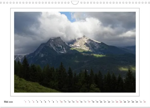 Calvendo Wandkalender-Rund um den Watzmann (Wandkalender 2026 DIN A3 quer), Monatskalender