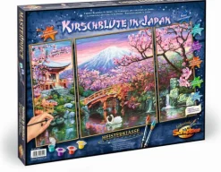 Noris Spiele GmbH Basteln & Kreatives*Schipper Malen nach Zahlen - Kirschblüte in Japan (Triptychon)
