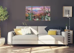 Noris Spiele GmbH Basteln & Kreatives*Schipper Malen nach Zahlen - Kirschblüte in Japan (Triptychon)
