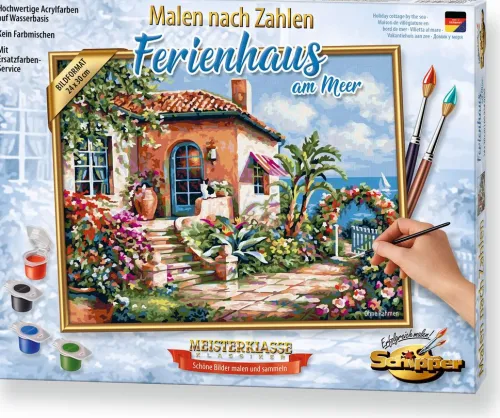 Schipper Malen nach Zahlen - Ferienhaus am Meer*Noris Spiele GmbH New
