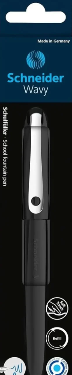 Schneider Füller Wavy A schwarz, Rechts- und Linkshänder*Schneider Schreibgeräte Sale