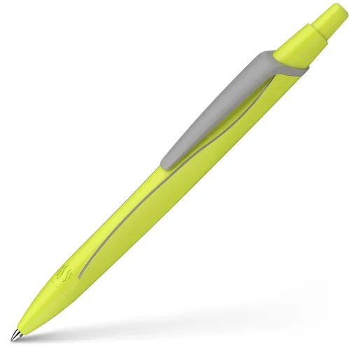 Schneider Schreibgeräte Kugelschreiber*Schneider Kugelschreiber Reco neon gelb, Mine Eco 725 M blau