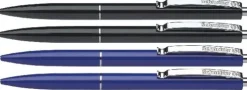 Schneider Schreibgeräte Kugelschreiber-Schneider Kugelschreiber K 15, Blister 4 Stück, je 2x schwarz blau