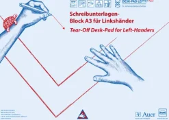Schreibunterlagen-Block DESK-PAD LEFTY®, DIN A3, für Linkshänder*Auer Verlag i.d.AAP LW Clearance