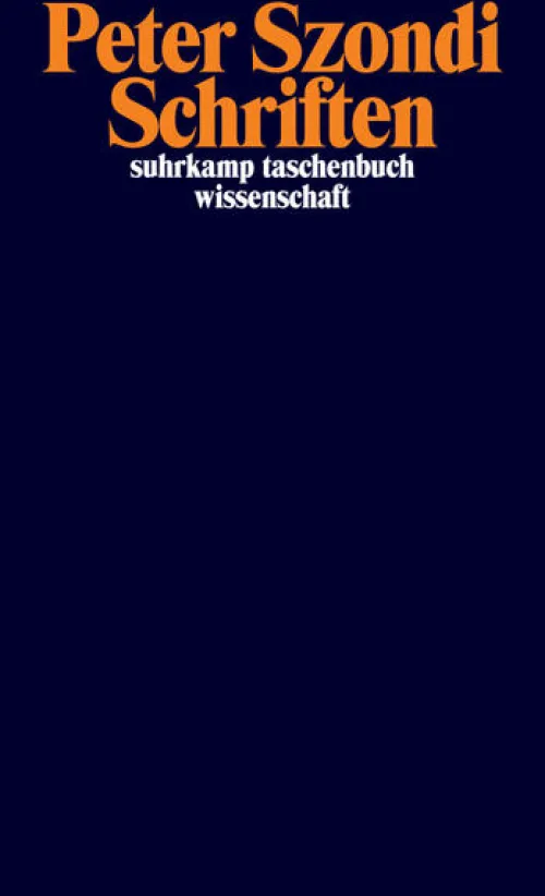 Suhrkamp Verlag Literaturwissenschaft-Schriften Band 1+2