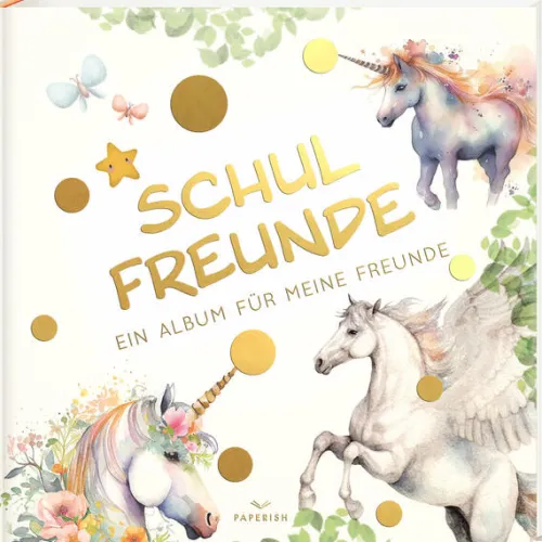 PAPERISH Verlag Freundebücher-Schulfreunde - EINHORN