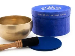 Klangschalen-Center Achtsamkeit & Gesundheit*Set in Box blau Meditation M 5184