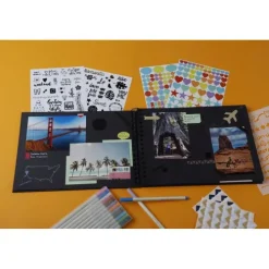 Quo Vadis Dekoration & Einrichtung*Set Scrapbooking mit Fotoalbum 32x22 cm, SCRAP ADDICT