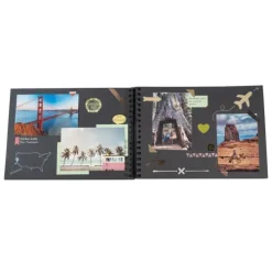 Quo Vadis Dekoration & Einrichtung*Set Scrapbooking mit Fotoalbum 32x22 cm, SCRAP ADDICT