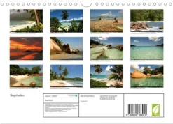 Calvendo Wandkalender*Seychellen (Wandkalender 2025 DIN A4 quer), Monatskalender